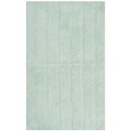 Safavieh Plush Master Bath Aqua 2 ft. 3 in. x 3 ft. 9 in. 2-Piece Rug Set