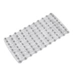 interDesign 13.75 in. x 26.5 in. Pebblz Bath Mat in Clear