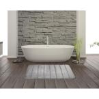 Home Dynamix Tranquility Light Gray 20 in. x 30 in. Bath Mat