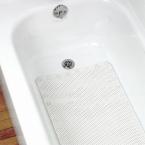 Glacier Bay 17 in. x 36 in. Foam Bath Mat in White